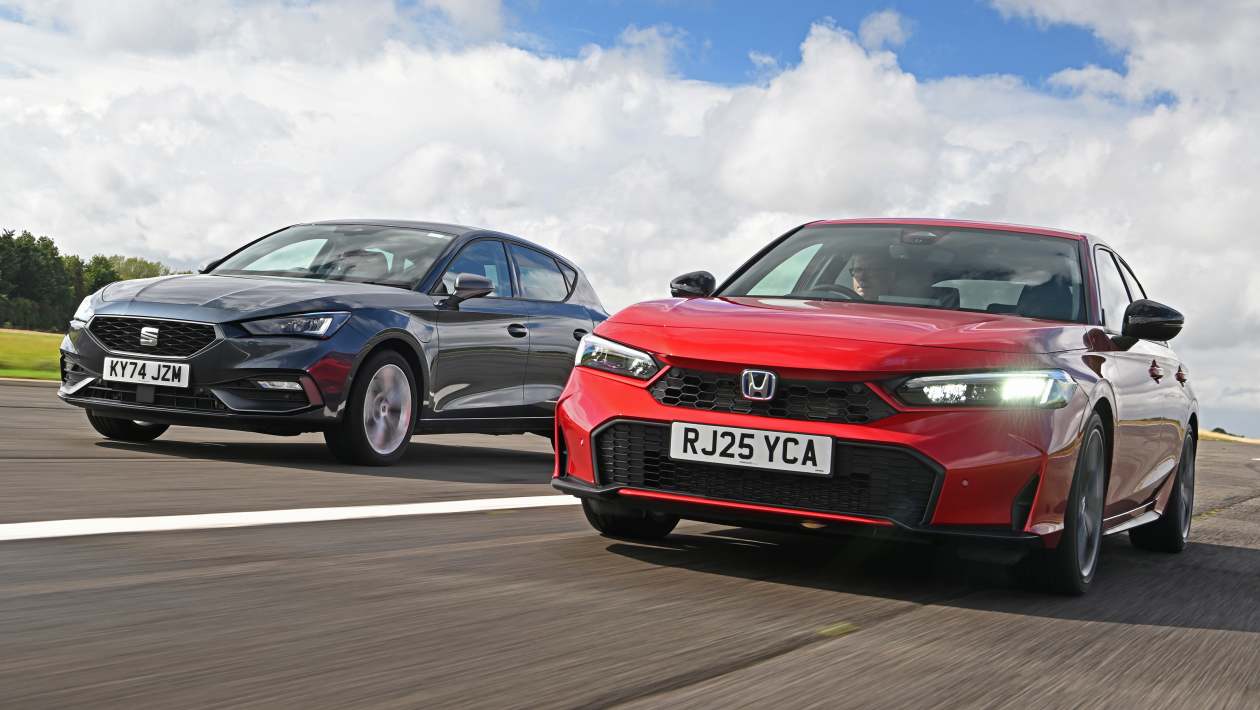 Honda Civic vs SEAT Leon: which family hatchback is the perfect SUV antidote? | Auto Express